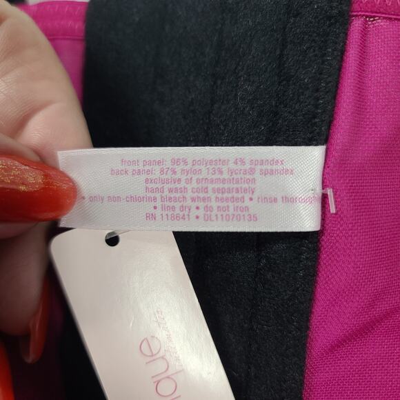 Cacique women's pink and black corset NWT Size 22/24 intimates feminine lingerie - Picture 6 of 7